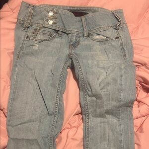 Stone Love blue jeans, light Blue Women's Skinny Jeans.